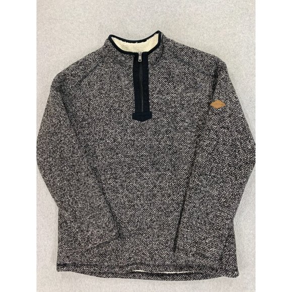 Orvis Other - Orvis Sherpa Lined Heavy Quarter Zip Pullover (Men's Large) Gray